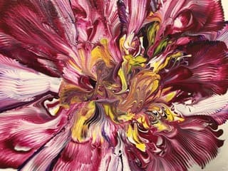 'Flower' - Acrylic Ball Chain - 30 x 30